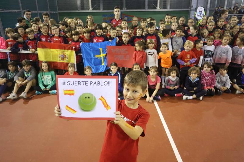 Las jóvenes promesas grupistas del tenis animan a Carreño