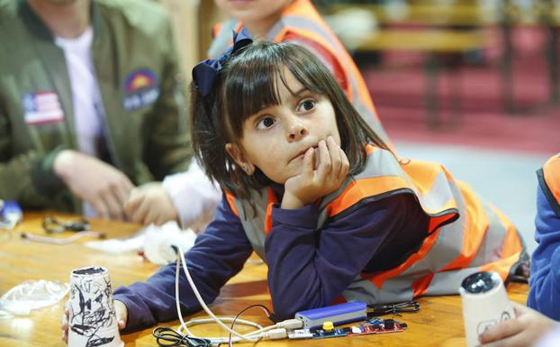 Una de las pequeñas que participaron en las actividades del FIMP. 