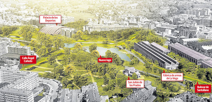 Así se reordenará el espacio urbano junto a San Julián de los Prados