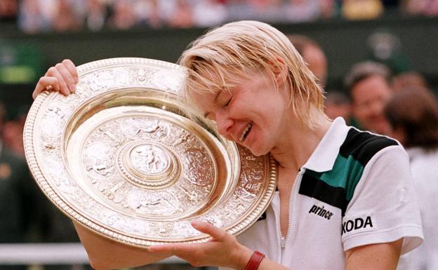 Jana Novotna, campeona de Wimbledon en 1988. 