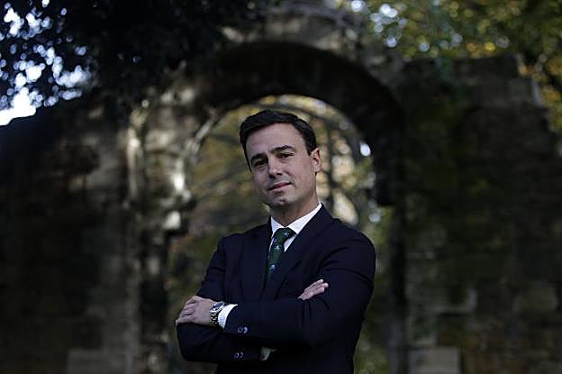 Alejandro Díaz, ayer, en el parque San Francisco. 