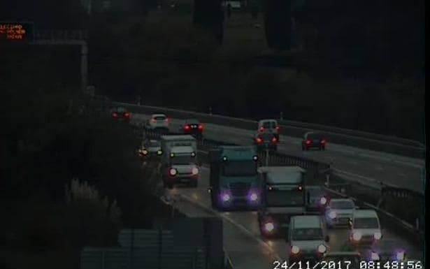 Un accidente de tráfico en la 'Y' causa retenciones kilométricas sentido Gijón