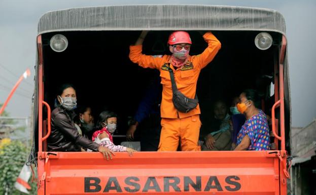 Evacuación en Bali.