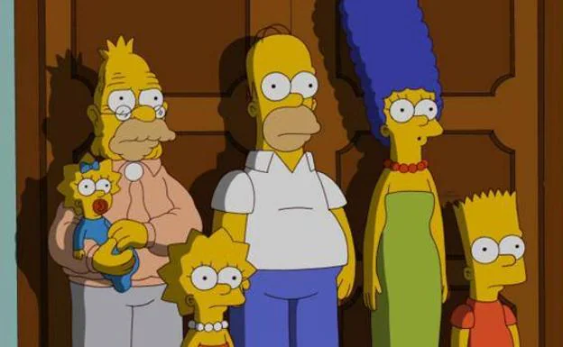 Una chica deja a su novio a través de Los Simpson
