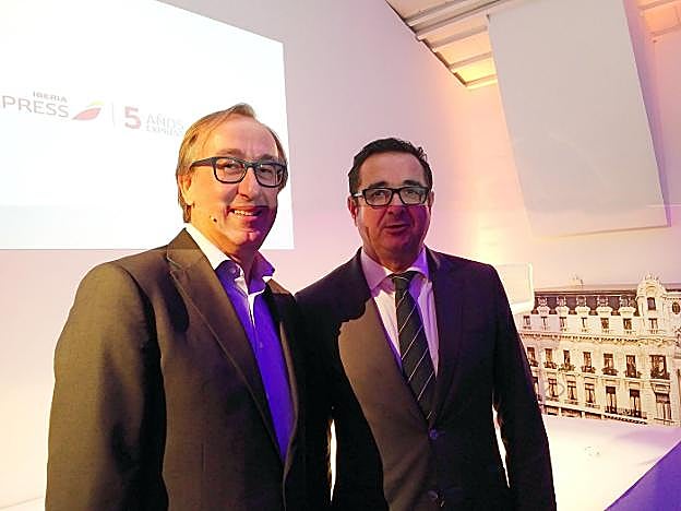 Fernando Candela y Julio González Zapico, en Madrid. 