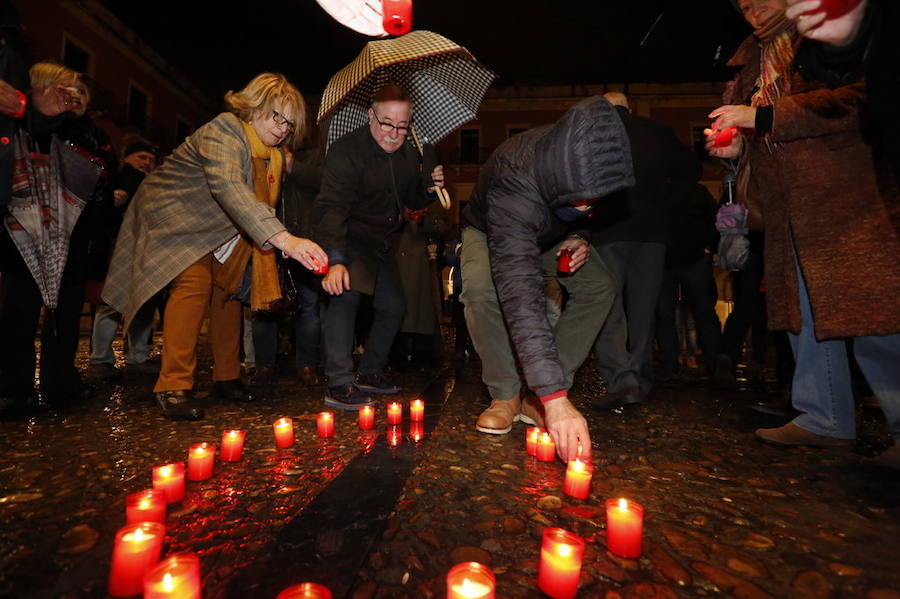 Cadena humana en el Día Mundial del Sida