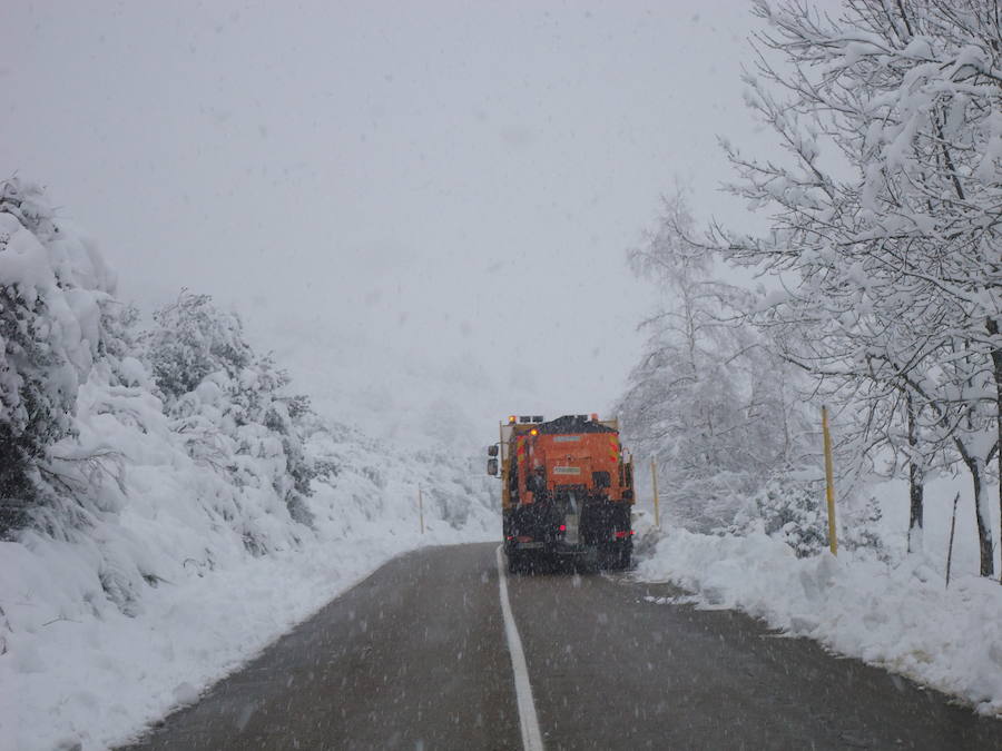 El Principado, cubierto por la nieve