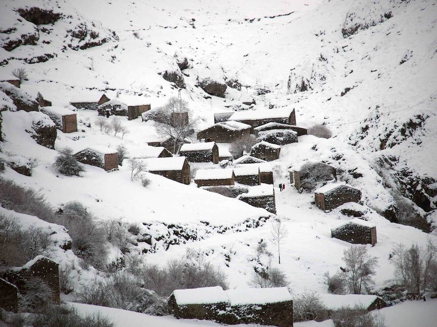 El Principado, cubierto por la nieve