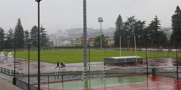 Instalaciones deportivas del CAU, en el campus de los Catalanes. 