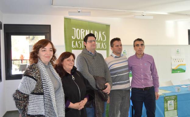 Rosa Rodríguez, Marina Fuentes, Vicente Rey, Matías Rubio y Roberto Riesgo, en la presentación de las jornadas.