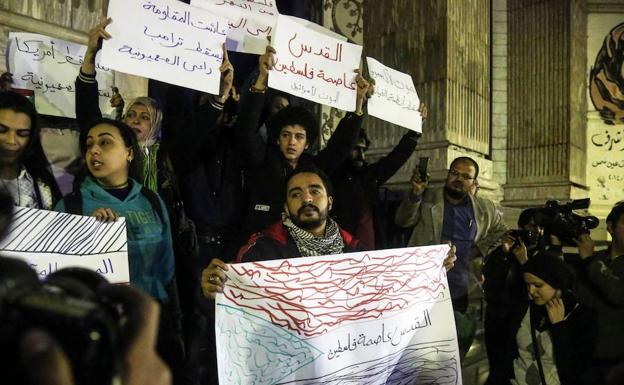 Protestas contra Donald Trump y su reconocimiento de Jerusalén como capital de Israel.