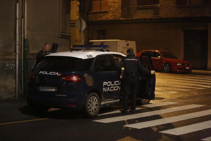 Las imágenes del crimen en La Felguera