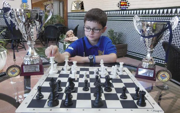 Diego Vergara tras proclamarse subcampeón de España sub 10. 