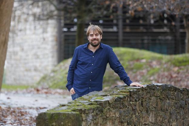 Daniel Ripa, recién reelegido secretario general de Podemos, en el Museo del Pueblo de Asturias, en Gijón. 