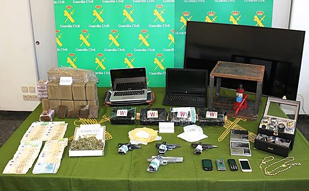 Material incautado en el marco de la operación 'MATTA'