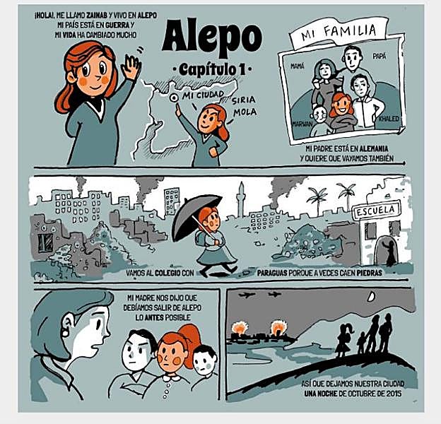 Una página del cómic.