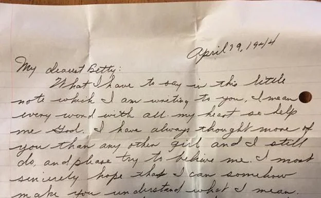 Encuentra en su casa una carta de amor de hace 73 años