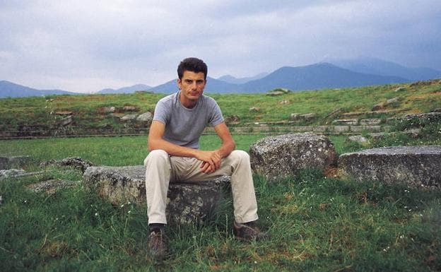 El escritor y director asturiano Pedro Olalla, en Grecia en 2007. 