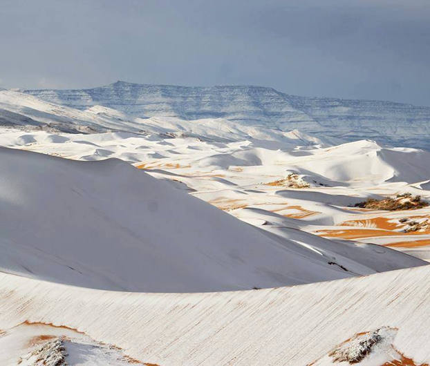 El Sáhara, nevado