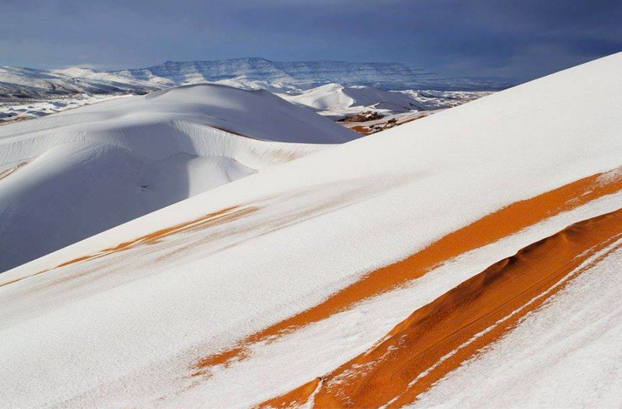 El Sáhara, nevado