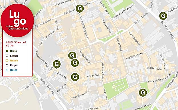 Gráfico. Ruta del Grelo.