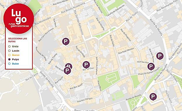 Gráfico. Ruta del Pulpo.