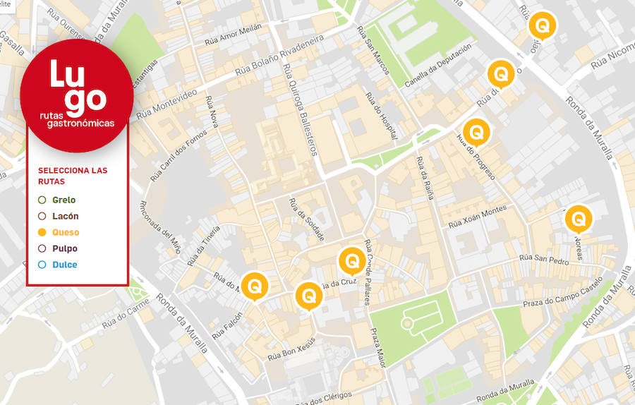 Gráfico. Ruta del Queso.