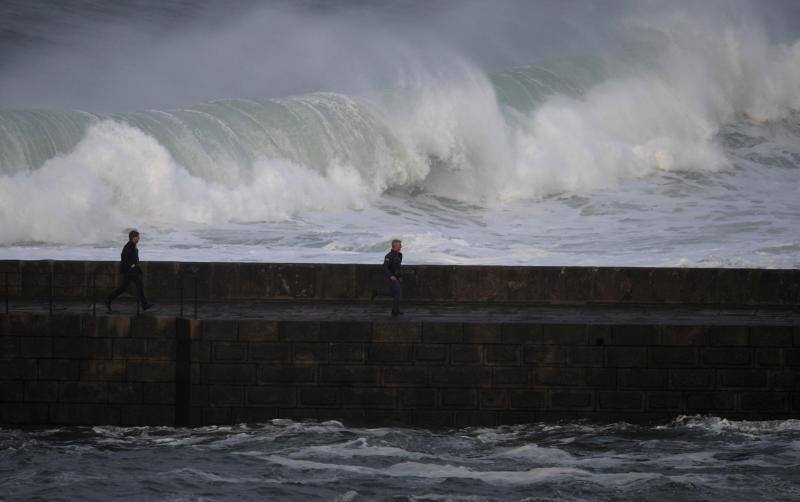 El temporal se hace notar en Asturias