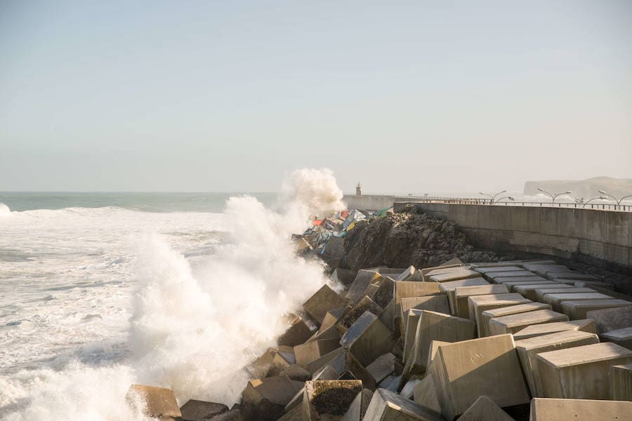 El temporal se hace notar en Asturias