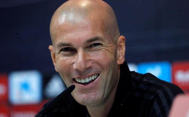 Zidane, durante la rueda de prensa. 