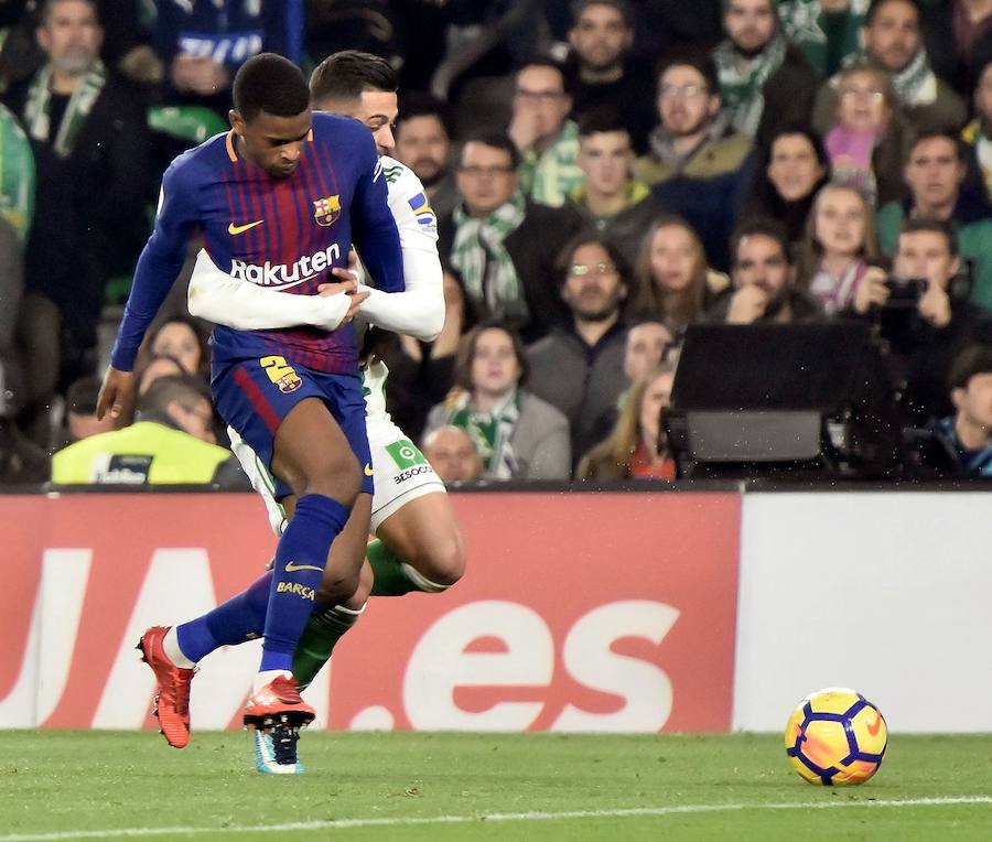 El conjunto de Valverde se llevó la victoria en el Benito Villamarín por 0-5, con un doblete de Messi, otro de Luis Suárez y un tanto de Rakitic.