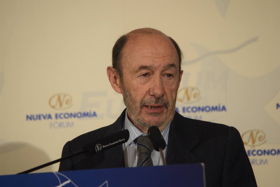 Javier Fernández, en el Foro Nueva Economía de Madrid