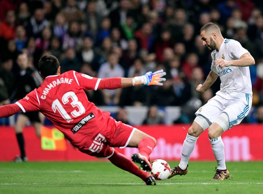 El conjunto blanco cayó en el Bernabéu por 1-2 ante el cuadro pepinero, que avanza a las semifinales.