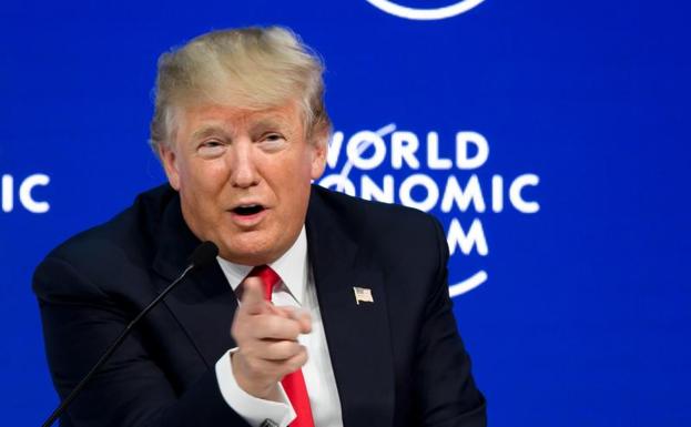 Donald Trump, en Davos.