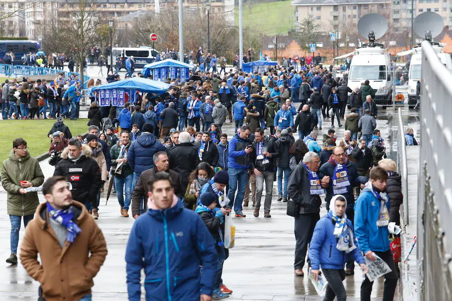 Las imágenes más destacadas del derbi asturiano 