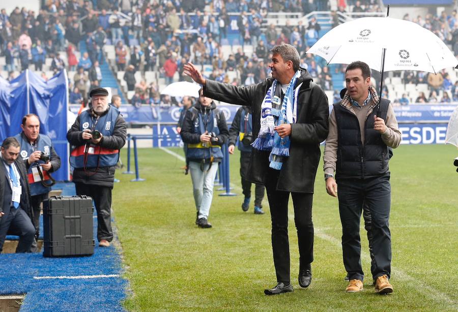 El ambiente previo al partido en el interior del Tariere