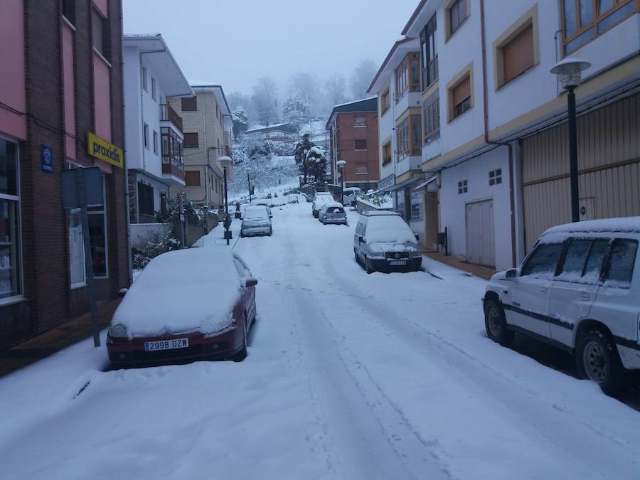 Nieve, frío y lluvia en Asturias