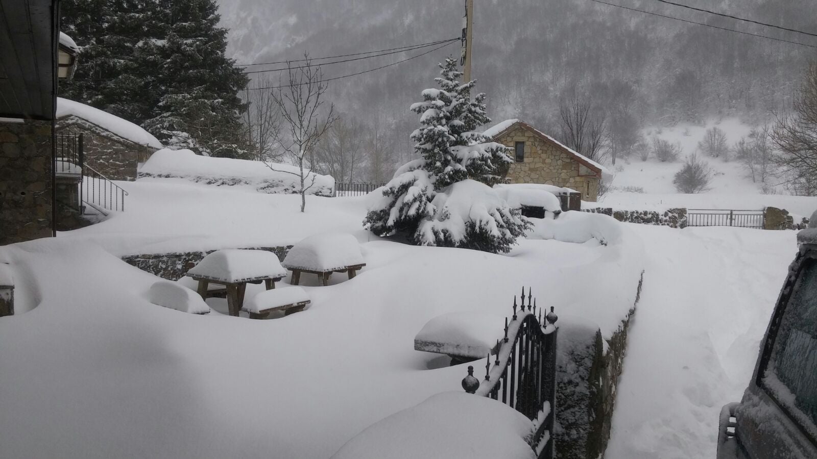 Nieve, frío y lluvia en Asturias
