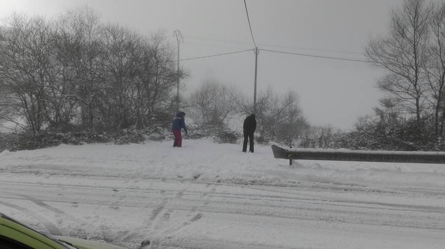 Nieve, frío y lluvia en Asturias
