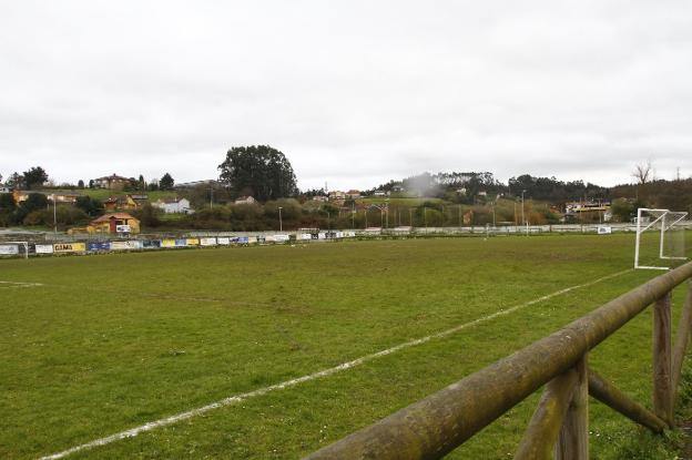 El campo de fútbol de Ferrota. 