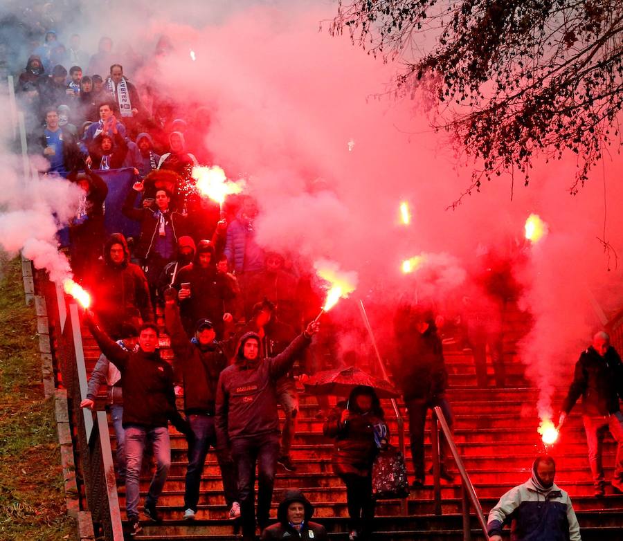 Las imágenes más destacadas del derbi asturiano 