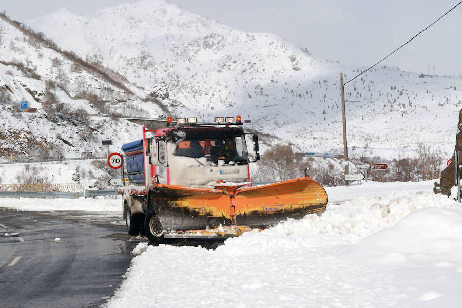 Nieve, frío y lluvia en Asturias