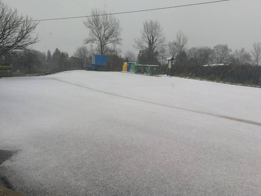 El granizo se hizo notar en Quintes