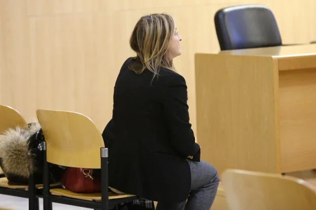 La abogada, durante el juicio en la Audiencia Provincial. 