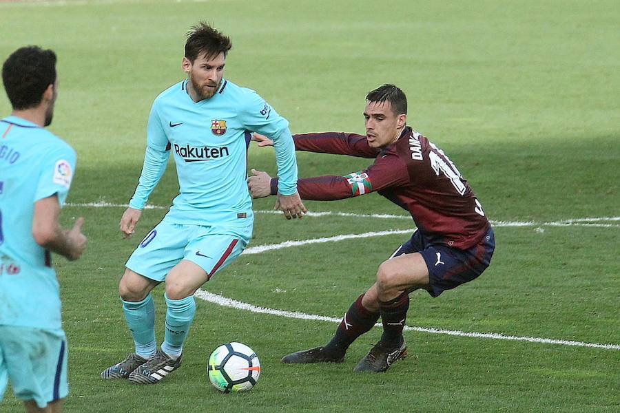 Tras dos empates consecutivos, el líder se reencontró con la victoria en Ipurua gracias a los tantos de Luis Suárez y Jordi Alba. 