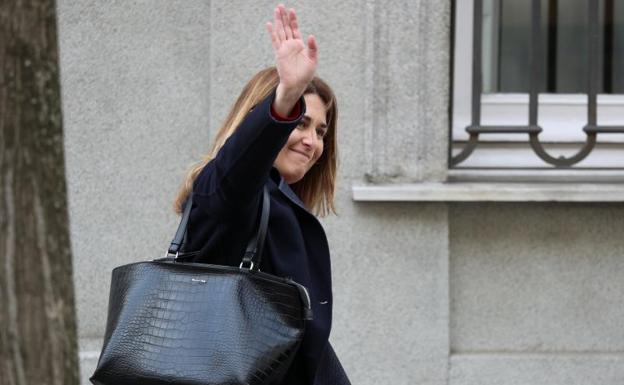 Marta Pascal a su llegada al Supremo.