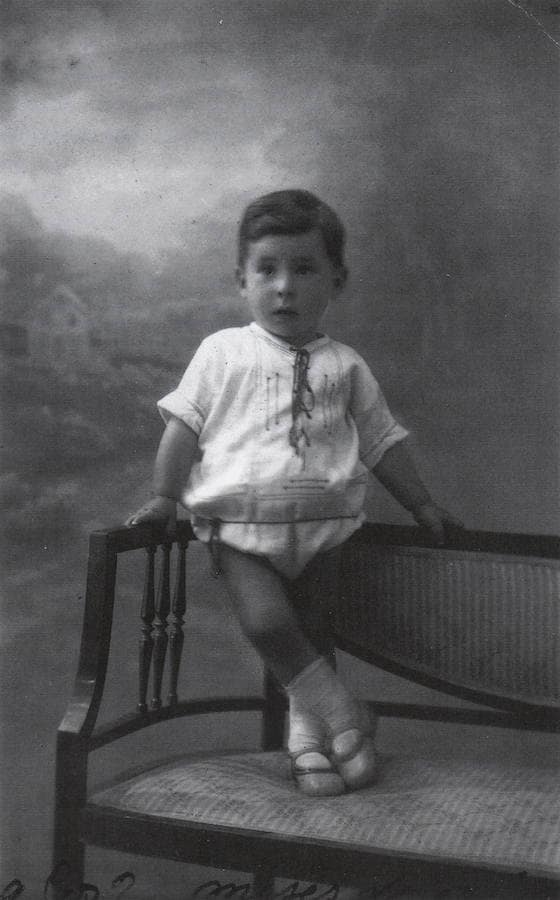Alejandro Mieres de niño.