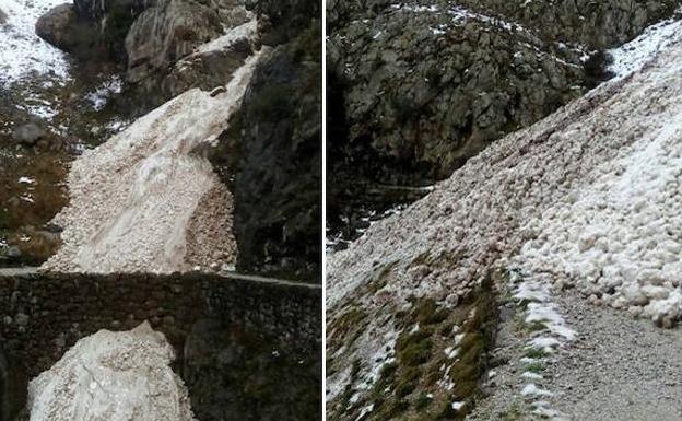 Dos aludes obligaron a cortar durante días la ruta del Cares