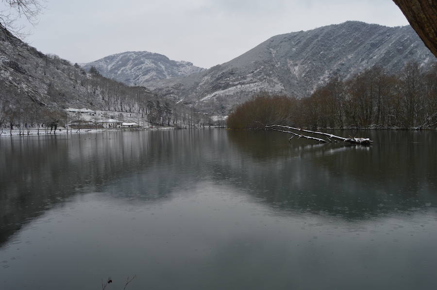 Fotos: El occidente asturiano amanece bajo un manto blanco