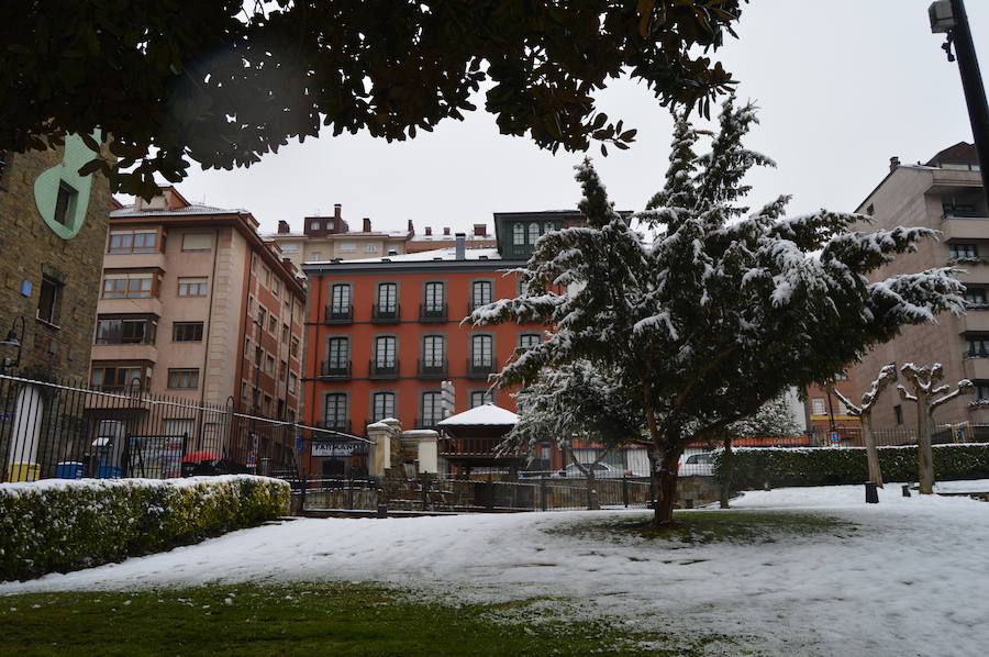 Fotos: El occidente asturiano amanece bajo un manto blanco